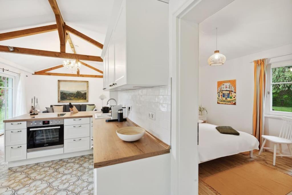 Idylisches Cottage Mit Reh Worthsee Exterior foto